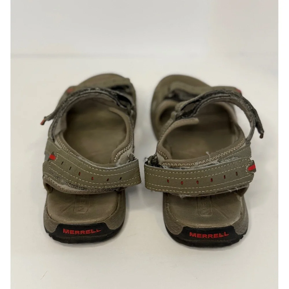 Merrell Kahuna Mens 7 Hiking Sandals Khaki Green Red MX252955 Sport Walking